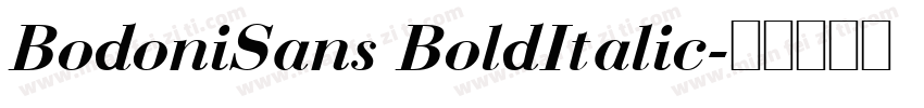 BodoniSans BoldItalic字体转换